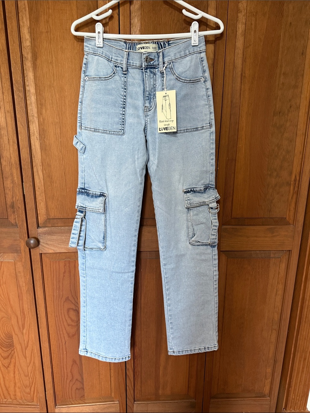 LoveGen Light Acid Washed Blue Denim Jeans